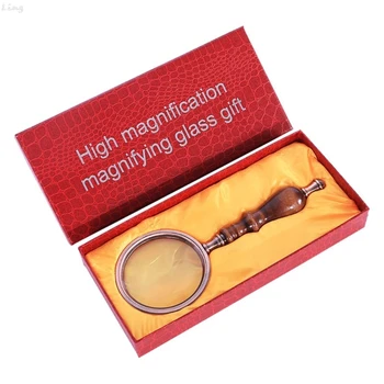 Handheld Magnifier, Antique Handle Magnifier 10X Reading Magnifying Glass Loupe Magnifier for Reading Book, Inspection, Coins, I
Handheld Magnifier, Antique Handle Magnifier 10X Reading Magnifying Glass Loupe Magnifier for Reading Book, Inspection, Coins, I