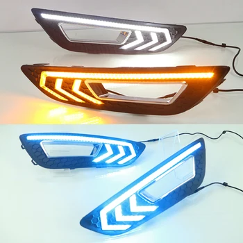CSCSNL 2PCS LED DRL daytime running lights daylight with Yellow signal fog lamp For Ford Focus 3 mk3 2015 2016 2017 2018
CSCSNL 2PCS LED DRL daytime running lights daylight with Yellow signal fog lamp For Ford Focus 3 mk3 2015 2016 2017 2018