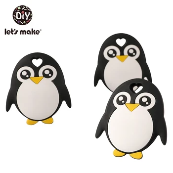 Let's Make 1pc Silicone Teethers Penguin Cartoon BPA Free Silicone Beads DIY Baby Rattles Pendants Nursing Accessories
Let's Make 1pc Silicone Teethers Penguin Cartoon BPA Free Silicone Beads DIY Baby Rattles Pendants Nursing Accessories