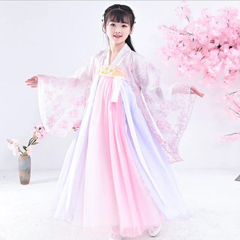 Детская одежда в китайском стиле Hanfu для девочек, костюм с полной грудью под юбку, сказочное платье принцессы hanfu с цветами вишни, косплей
Детская одежда в китайском стиле Hanfu для девочек, костюм с полной грудью под юбку, сказочное платье принцессы hanfu с цветами вишни, косплей