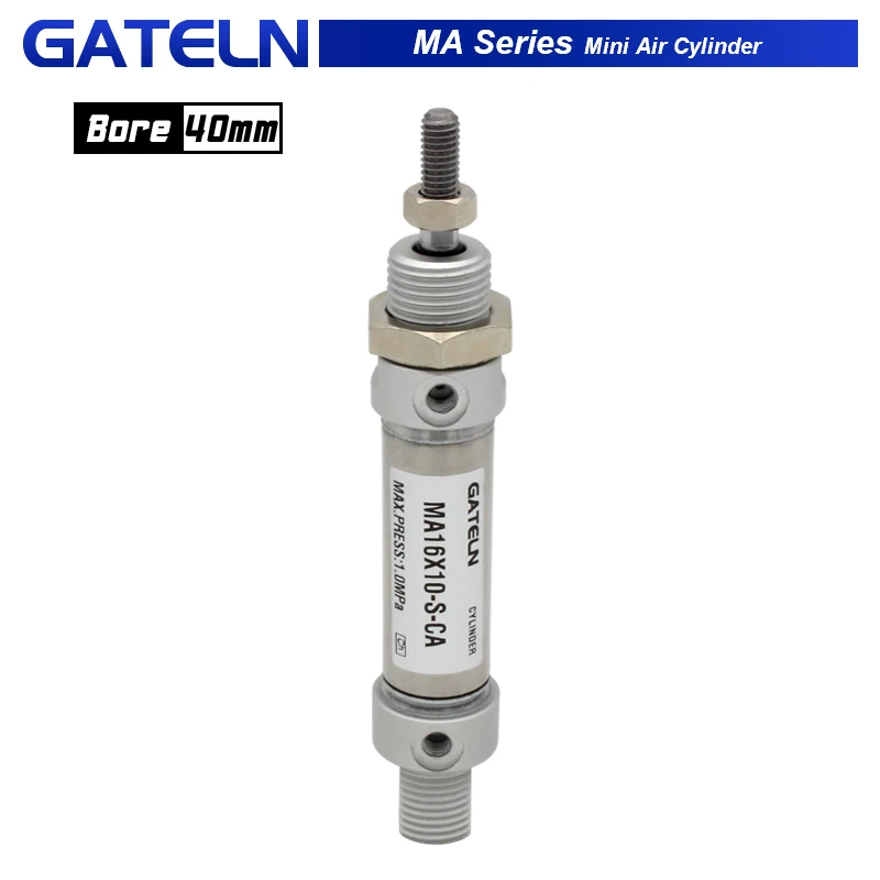 

Built-in magnet MA Series Mini Air Cylinder 40MM Bore 25-500mm stroke Double Action Mini Round Cylinders MA40x50S-CA-U-CM