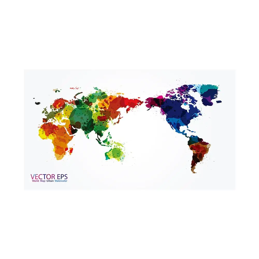 150x225cm VECTOR EPS World Map Urban Watercolor Home Office Wall Decor World Map Non-woven DIY World Map
150x225cm VECTOR EPS World Map Urban Watercolor Home Office Wall Decor World Map Non-woven DIY World Map