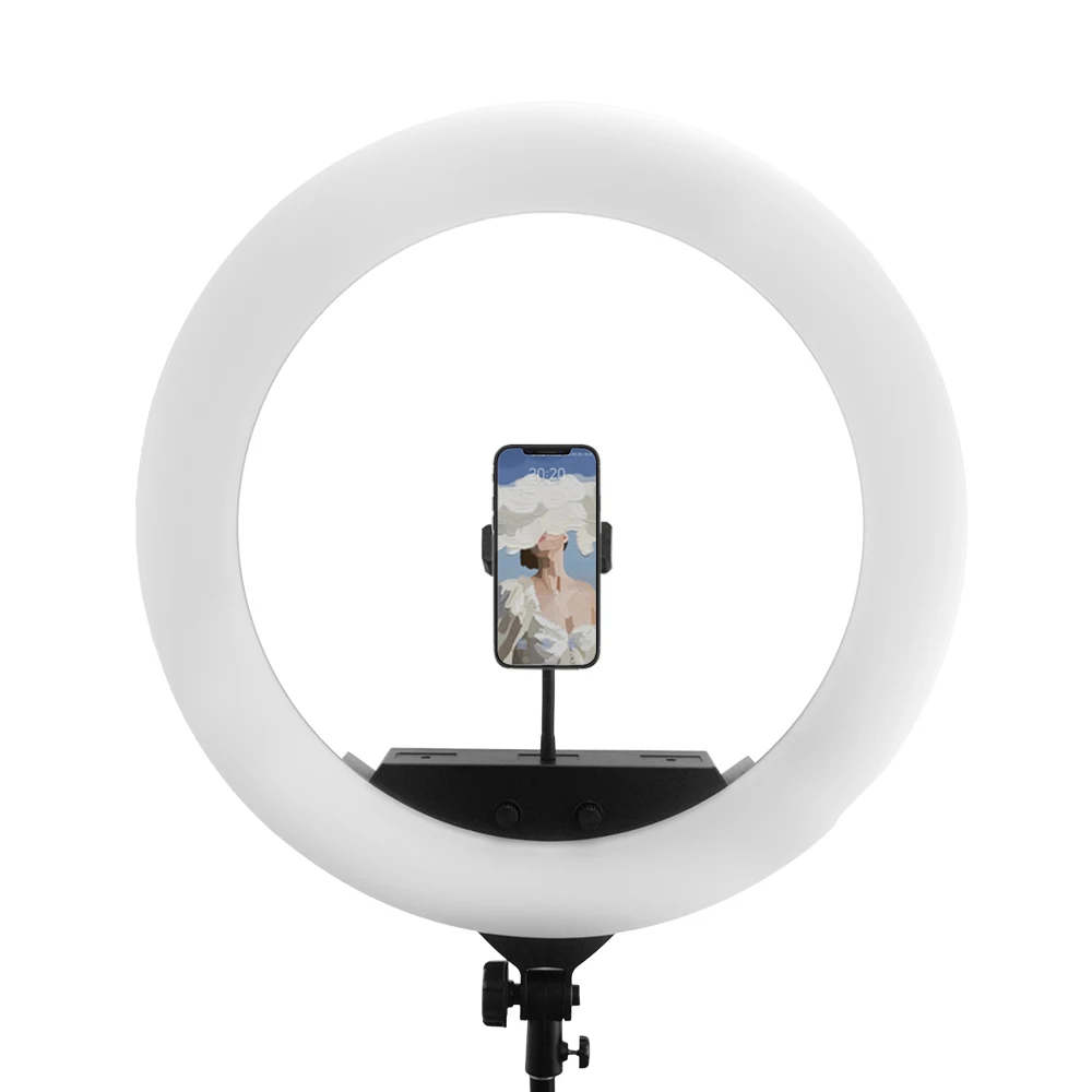 Yidoblo FE-640II 22inch Ring Light Lamp 100w Cold Light Warm Photography Lighting 3200K-5500K for Photo Studio Video Fill Light Yidoblo FE-640II 22inch Ring Light Lamp 100w Cold Light Warm Photography Lighting 3200K-5500K for Photo Studio Video Fill Light