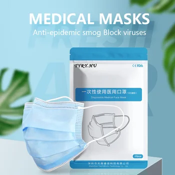 20pcs Protectio Disposable Mask 3-layer mask Non Woven Disposable Anti-Dust Masks Earloops Masks
20pcs Protectio Disposable Mask 3-layer mask Non Woven Disposable Anti-Dust Masks Earloops Masks