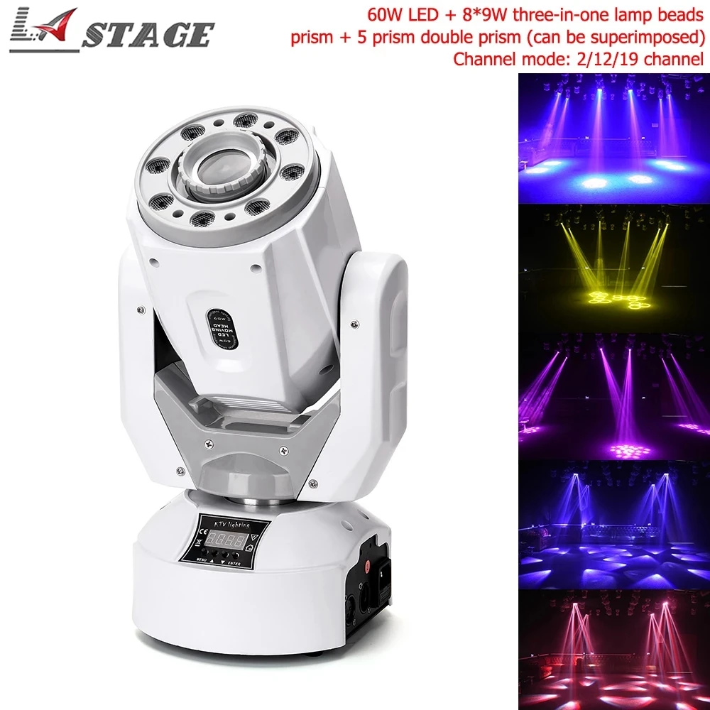 Free Shipping White Case 60W+8*9W LED Moving Head Wash Light With Double Prism&Rich Color Pattern ,High Brightness Led Stage
Free Shipping White Case 60W+8*9W LED Moving Head Wash Light With Double Prism&Rich Color Pattern ,High Brightness Led Stage