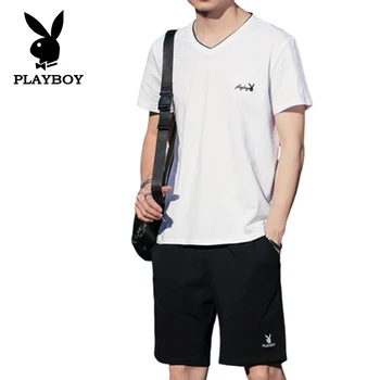 Brand Playboy Fashion Youth Slim Summer Cotton Breathable Comfortable Sweatshirt T-shirt Sports Pants Sports Suit Clothes
Brand Playboy Fashion Youth Slim Summer Cotton Breathable Comfortable Sweatshirt T-shirt Sports Pants Sports Suit Clothes