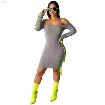 New Ladies Dresses Spring Mini Dress Long Sleeve Slash Neck Solid Bodycon Dress Sexy Clubwear Party Dress Casual Dress Vestidos
New Ladies Dresses Spring Mini Dress Long Sleeve Slash Neck Solid Bodycon Dress Sexy Clubwear Party Dress Casual Dress Vestidos