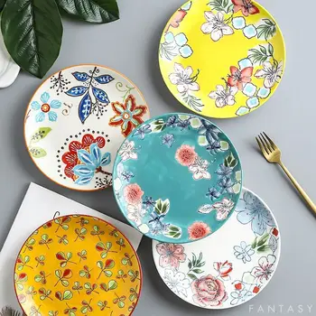 Foreign Trade Authentic Tableware Hand-Painted Relief Glazed Plate High-End Creative Kitchen Plate Salad Steak Plate Sushi Plate
Foreign Trade Authentic Tableware Hand-Painted Relief Glazed Plate High-End Creative Kitchen Plate Salad Steak Plate Sushi Plate