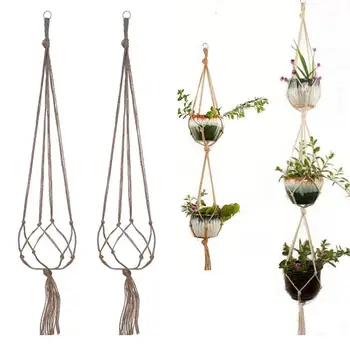 New Creative Hand-Woven Plant Hanger Flower Pot Hanger Courtyard Balcony Garden Wall Decoration Pot Net Bag Pot Hanging Basket
New Creative Hand-Woven Plant Hanger Flower Pot Hanger Courtyard Balcony Garden Wall Decoration Pot Net Bag Pot Hanging Basket