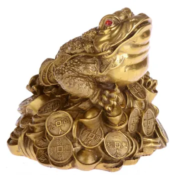 Xiangtai copper toad lucky feng shui decoration Large copper toad crafts (C0328)
Xiangtai copper toad lucky feng shui decoration Large copper toad crafts (C0328)