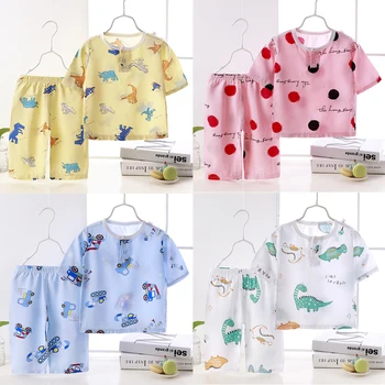 Children Cotton Silk Pajamas Summer Air Conditioning Clothing Baby Boy Girl Thin Seven Sleeves Home Suit Cartoon Soft Pijama Set
Children Cotton Silk Pajamas Summer Air Conditioning Clothing Baby Boy Girl Thin Seven Sleeves Home Suit Cartoon Soft Pijama Set