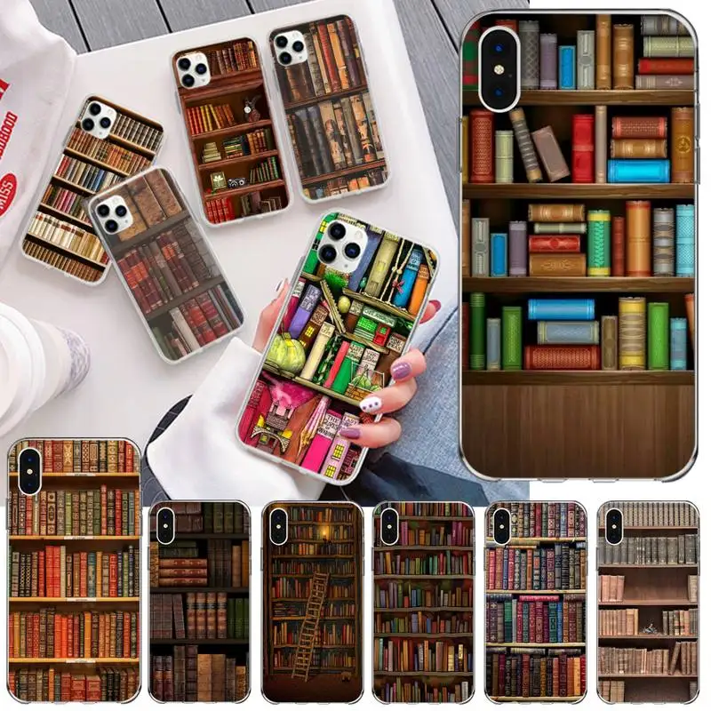 YJZFDYRM Retro Book Shelf Bookshelf Custom Soft Phone Case for iPhone 11 pro XS MAX 8 7 6 6S Plus X 5S SE 2020 XR cover
YJZFDYRM Retro Book Shelf Bookshelf Custom Soft Phone Case for iPhone 11 pro XS MAX 8 7 6 6S Plus X 5S SE 2020 XR cover