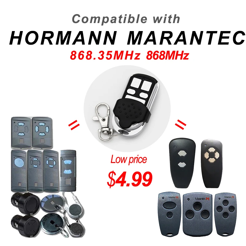 Пульт дистанционного управления HORMANN 868 МГц клон ворот гаража для hormann hse2 hse4 MARANTEC