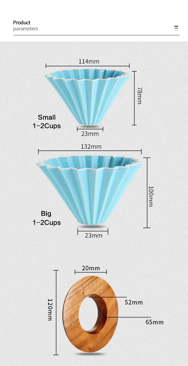 Generic Ceramic Coffee Dripper 12Cups 14Cups Creative Engine Style