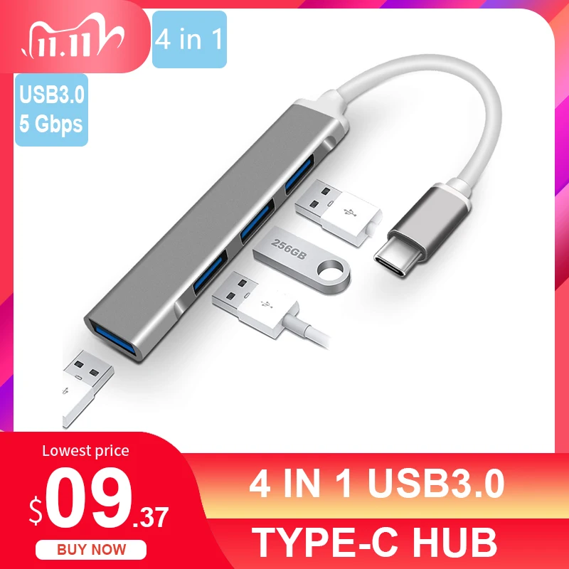 Type-C HUB USB 3.0 HUB Type-C Splitter Thunderbolt 3 USB-C Dock Adapter OTG for Macbook Pro 13 15 Air Mi Pro HUAWEI Matebook
Type-C HUB USB 3.0 HUB Type-C Splitter Thunderbolt 3 USB-C Dock Adapter OTG for Macbook Pro 13 15 Air Mi Pro HUAWEI Matebook