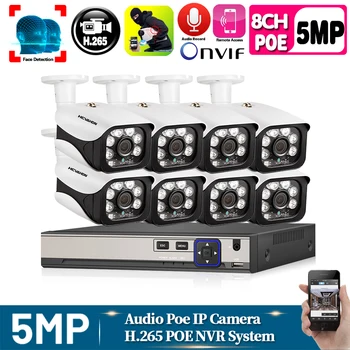 Face Detection Recognition 8CH 5MP Wireless NVR POE Security Camera System Outdoor CCTV Video Surveillance Video Recorder Kit
Face Detection Recognition 8CH 5MP Wireless NVR POE Security Camera System Outdoor CCTV Video Surveillance Video Recorder Kit