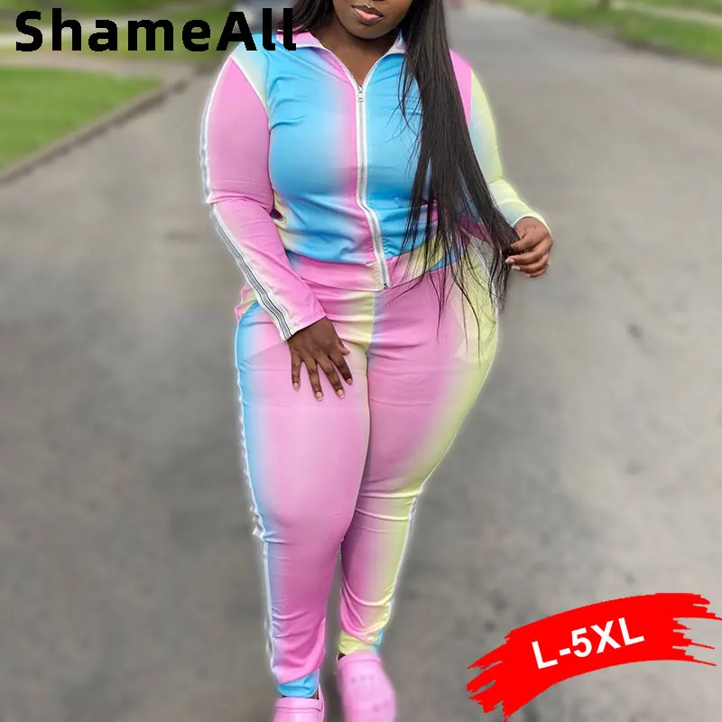 Plus Size Contrast Color Patchwork Zip Sweatshit 2 Pieces Tracksuit 4XL Spring Cardigan Sweatpant Fitness Outfit Activewear Suit
Plus Size Contrast Color Patchwork Zip Sweatshit 2 Pieces Tracksuit 4XL Spring Cardigan Sweatpant Fitness Outfit Activewear Suit