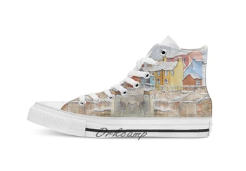 Snow on the Rooftops Custom Casual High Top lace-up Canvas shoes sneakers Drop shipping
Snow on the Rooftops Custom Casual High Top lace-up Canvas shoes sneakers Drop shipping
