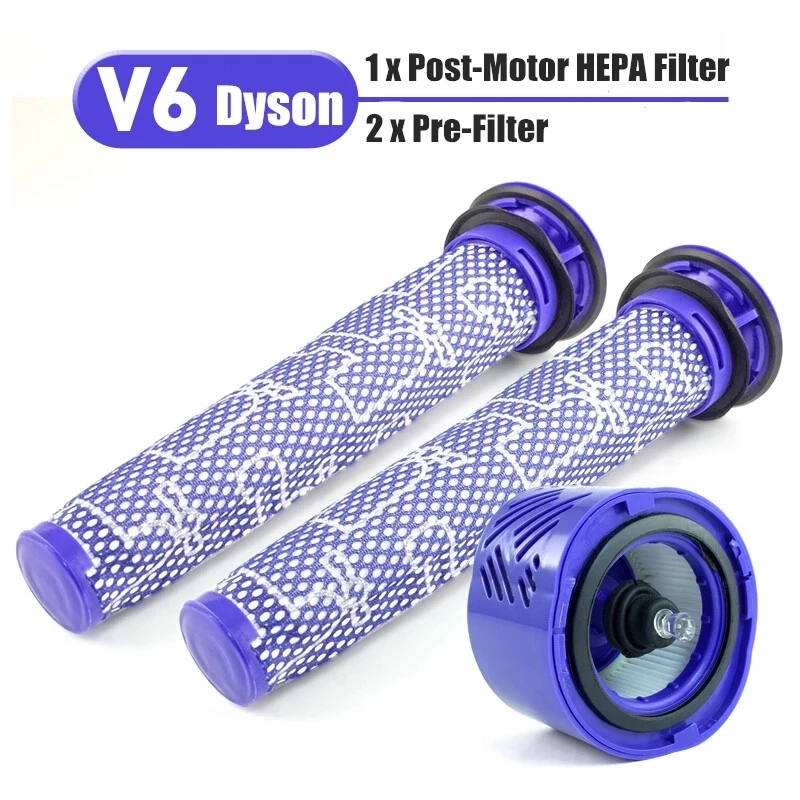 3pcs/Set Pre & Post-Motor HEPA Filter Kit For Dyson V6 DC59 Vacuum Cleaner Parts Fit Part DY-96674101 & DY-96566101 Accessories
3pcs/Set Pre & Post-Motor HEPA Filter Kit For Dyson V6 DC59 Vacuum Cleaner Parts Fit Part DY-96674101 & DY-96566101 Accessories