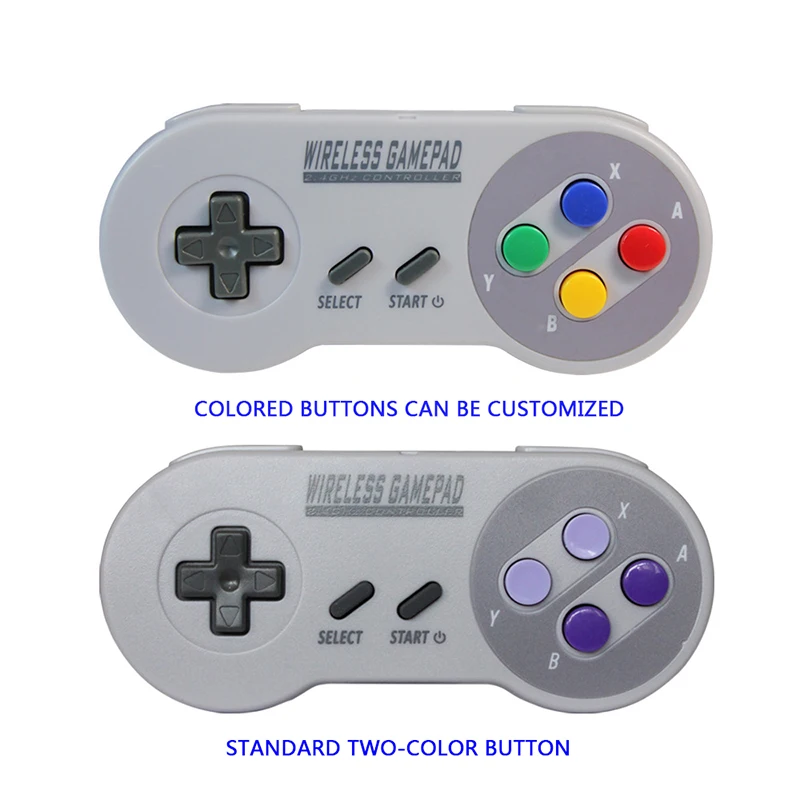 SNES Mini Wireless Gamepad Joystick USB Receiver for Super for SNES 2.4GHz Wireless Controller
SNES Mini Wireless Gamepad Joystick USB Receiver for Super for SNES 2.4GHz Wireless Controller