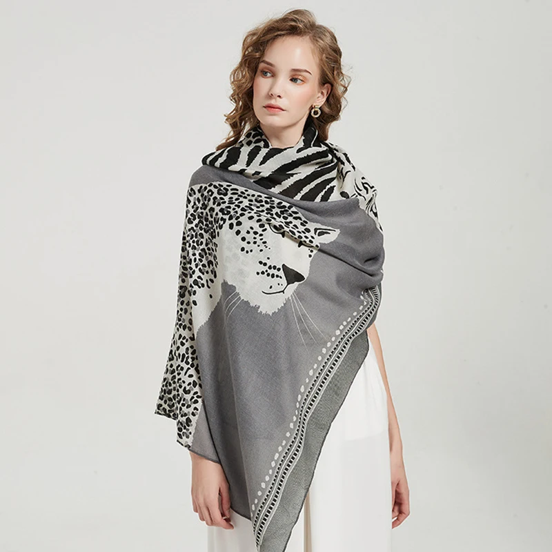 New Autumn Winter Animal Leopard Pattern Viscose Shawl Scarf Lady Print Hijabs and Wraps High Quality Cotton Linen Stole Muslim
New Autumn Winter Animal Leopard Pattern Viscose Shawl Scarf Lady Print Hijabs and Wraps High Quality Cotton Linen Stole Muslim
