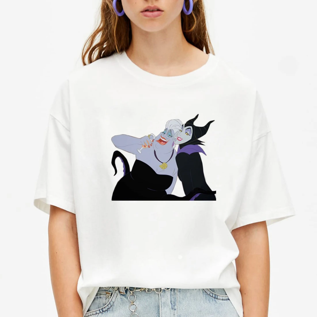 Vogue Shirt 2019 New Arrival Ursula&Maleficent Harajuku Women Clothing Graphic Tees Camiseta Mujer Tops Shirt Femme Streetwear
Vogue Shirt 2019 New Arrival Ursula&Maleficent Harajuku Women Clothing Graphic Tees Camiseta Mujer Tops Shirt Femme Streetwear