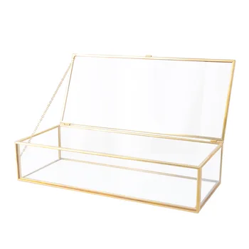 Simple Gold Rim Glass Jewelry Box Jewelry Storage Box Retro Jewelry Display Box
Simple Gold Rim Glass Jewelry Box Jewelry Storage Box Retro Jewelry Display Box