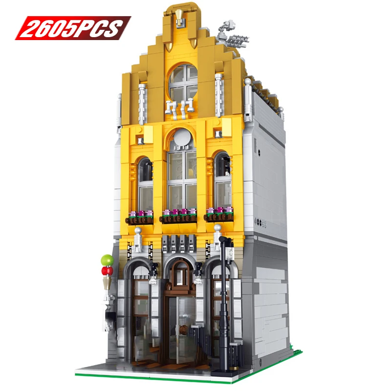 Technic Architecture Building Blocks Creator Expert European Ice Cream Store Designer City Bricks Gift for Kids
Technic Architecture Building Blocks Creator Expert European Ice Cream Store Designer City Bricks Gift for Kids
