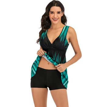 Women Gradient Swimdress Summer Two Pieces Bathing Suits 2020 Deep-v Neck Female Swim Dress Plus Size XL XXL Bikini New Swimsuit
Women Gradient Swimdress Summer Two Pieces Bathing Suits 2020 Deep-v Neck Female Swim Dress Plus Size XL XXL Bikini New Swimsuit