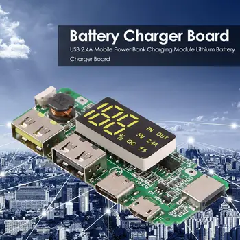 LED Dual USB 5V 2.4A Micro/Type-C USB Mobile Power Bank 18650 Charging Module Lithium Battery Charger Board Circuit Protection
LED Dual USB 5V 2.4A Micro/Type-C USB Mobile Power Bank 18650 Charging Module Lithium Battery Charger Board Circuit Protection