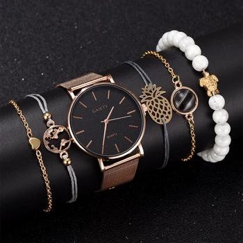 5pcs Set Gaiety Brand Watch Women Rose Gold Bracelet Watch Luxury Jewelry Ladies Female Girl Hour Casual Quartz Wristwatches
5pcs Set Gaiety Brand Watch Women Rose Gold Bracelet Watch Luxury Jewelry Ladies Female Girl Hour Casual Quartz Wristwatches