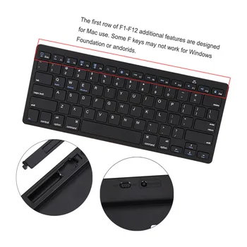 Wireless Bluetooth 3.0 Keyboard for Tablet Laptop Support iOS Windows Android System @M23
Wireless Bluetooth 3.0 Keyboard for Tablet Laptop Support iOS Windows Android System @M23