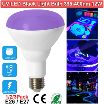 UV LED Black Light Bulbs 12W UVA Level Violet Bulb for Blacklight Party Body Paint Fluorescent Neon Enegy Saving Light Bulbs D30
UV LED Black Light Bulbs 12W UVA Level Violet Bulb for Blacklight Party Body Paint Fluorescent Neon Enegy Saving Light Bulbs D30