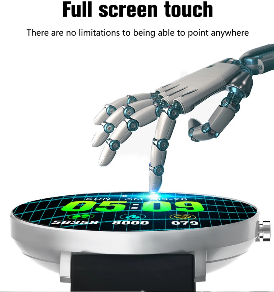 Slim Smart Watch Full Screen Touch Heart Rate Blood Pressure Monitor Pedometer Music Control Remote Camera Smartwatch Men Women
Slim Smart Watch Full Screen Touch Heart Rate Blood Pressure Monitor Pedometer Music Control Remote Camera Smartwatch Men Women