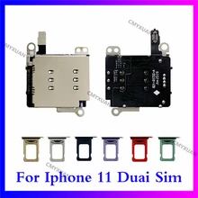 1set for iPhone 11 Pro /11proMax Dual SIM Card Reader +SIM Card tray Holder Slot Adapter Replacement
1set for iPhone 11 Pro /11proMax Dual SIM Card Reader +SIM Card tray Holder Slot Adapter Replacement