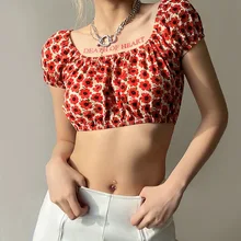 Summer Women Vintage Y2k Girls Floral Mini Top Streetwear Fashion Off The Shoulder Gorgeous Flowers Printed Crop Top Streetwear
Summer Women Vintage Y2k Girls Floral Mini Top Streetwear Fashion Off The Shoulder Gorgeous Flowers Printed Crop Top Streetwear