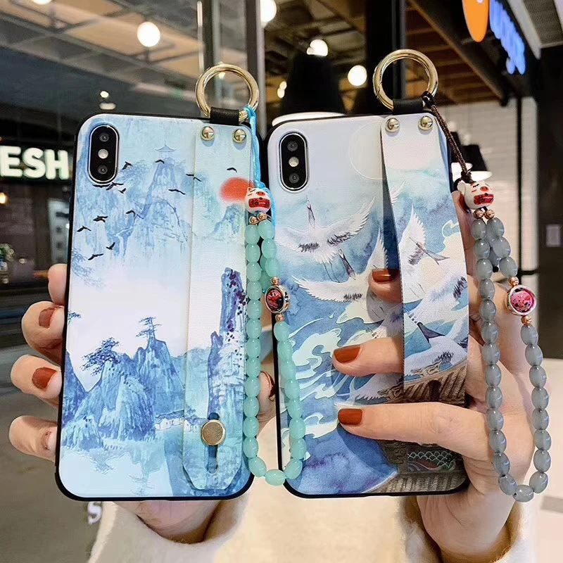 For Samsung Galaxy S20 Note 10 Plus S10 S9 A70 A50 Chinese landscape Painting Crane PatternTransfer Bead Bracelet Phone Case
For Samsung Galaxy S20 Note 10 Plus S10 S9 A70 A50 Chinese landscape Painting Crane PatternTransfer Bead Bracelet Phone Case