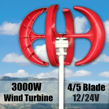3000W Wind Generator 4/5 Blades Generator 12/24V Lantern Wind Turbines Vertical Axis With Controller For Household Streetlight
3000W Wind Generator 4/5 Blades Generator 12/24V Lantern Wind Turbines Vertical Axis With Controller For Household Streetlight
