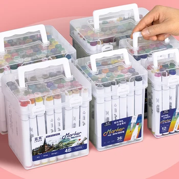 Art 12/36/48/80 Colors Alcohol markers Manga Drawing Markers Pen Alcohol Based Non Toxic Sketch Oily Twin Brush Pen Art Supplies 
Art 12/36/48/80 Colors Alcohol markers Manga Drawing Markers Pen Alcohol Based Non Toxic Sketch Oily Twin Brush Pen Art Supplies