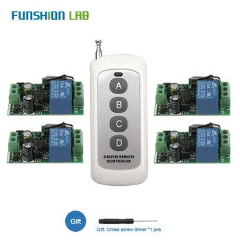 433Mhz Universal Wireless Remote Control Switch AC 110V 220V 1 CH Relay Receiver Module With 6 Channel RF Led Remote Transmitter
433Mhz Universal Wireless Remote Control Switch AC 110V 220V 1 CH Relay Receiver Module With 6 Channel RF Led Remote Transmitter