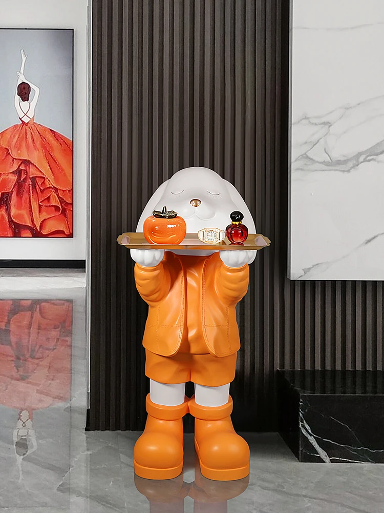 Nordic Style Cartoon Animal Rabbit Statue Large Floor Tray Decoration Sculpture Living Room Creative Light Luxury Art Ornaments
Nordic Style Cartoon Animal Rabbit Statue Large Floor Tray Decoration Sculpture Living Room Creative Light Luxury Art Ornaments