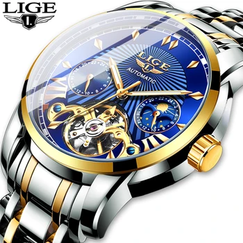 2020 LIGE Men Watch Tourbillon Automatic Mechanical Watch Top Brand Luxury Stainless Steel Sports Watches Mens Relogio Masculino
2020 LIGE Men Watch Tourbillon Automatic Mechanical Watch Top Brand Luxury Stainless Steel Sports Watches Mens Relogio Masculino
