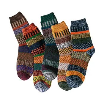 5 Pairs Ethnic Mens Chunky Knit Crew Socks Geometric Stripes Winter Warm Hosiery 40JF
5 Pairs Ethnic Mens Chunky Knit Crew Socks Geometric Stripes Winter Warm Hosiery 40JF