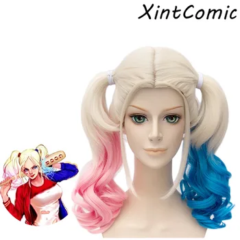 Birds of Prey Suicide Squad Harley Quinn wigs Cosplay Wig Styled Wavy Synthetic Ponytail Wig Cos Wig 
Birds of Prey Suicide Squad Harley Quinn wigs Cosplay Wig Styled Wavy Synthetic Ponytail Wig Cos Wig