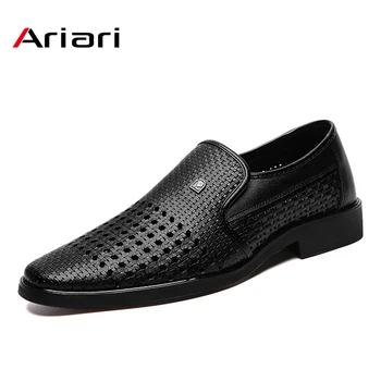 Summer Men's Leather Loafers Slip On Genuine Leather Soft Bottom Hole Shoes Hollow Weave Office Formal Flats Dad Driving Shoes
Summer Men's Leather Loafers Slip On Genuine Leather Soft Bottom Hole Shoes Hollow Weave Office Formal Flats Dad Driving Shoes