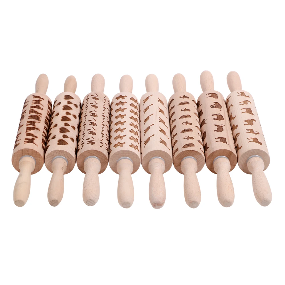 NICEYARD Cookies Biscuit Fondant Cake Dough Roller Dinosaur Cow Sheep Pig Bones Shape Pattern Wooden Rolling Pin Embossing Tool
NICEYARD Cookies Biscuit Fondant Cake Dough Roller Dinosaur Cow Sheep Pig Bones Shape Pattern Wooden Rolling Pin Embossing Tool