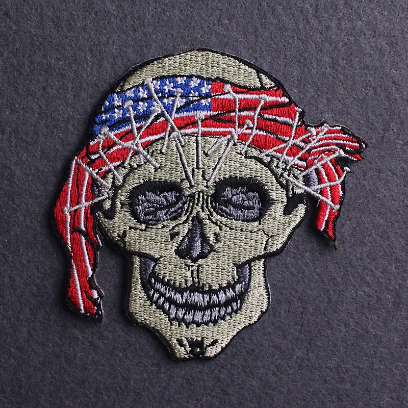 Diy Punk skull Patch Sticker Skeleton Patch Iron On Patches On Clothes Embroidered Patches For Clothing Sewing applique Sticker
Diy Punk skull Patch Sticker Skeleton Patch Iron On Patches On Clothes Embroidered Patches For Clothing Sewing applique Sticker