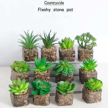 Lovely Artificial Plants with Pot Simulation Succulents Mini Bonsai Potted Placed Green Fake Table Decoration Topiary Home Green
Lovely Artificial Plants with Pot Simulation Succulents Mini Bonsai Potted Placed Green Fake Table Decoration Topiary Home Green