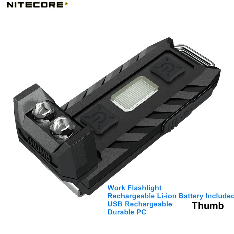 Nitecore Thumb Tube Rechargeable Li-ion Battery USB Rechargeable Durable PC Mini Outdoor Work Flashlight for Searching Camping
Nitecore Thumb Tube Rechargeable Li-ion Battery USB Rechargeable Durable PC Mini Outdoor Work Flashlight for Searching Camping
