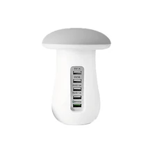 LED Mushroom Light USB Charger Multi Port USB Charging Station Dock QC 3.0 Fast Charging Suitable For iPhone Samsung Xiaomi
LED Mushroom Light USB Charger Multi Port USB Charging Station Dock QC 3.0 Fast Charging Suitable For iPhone Samsung Xiaomi